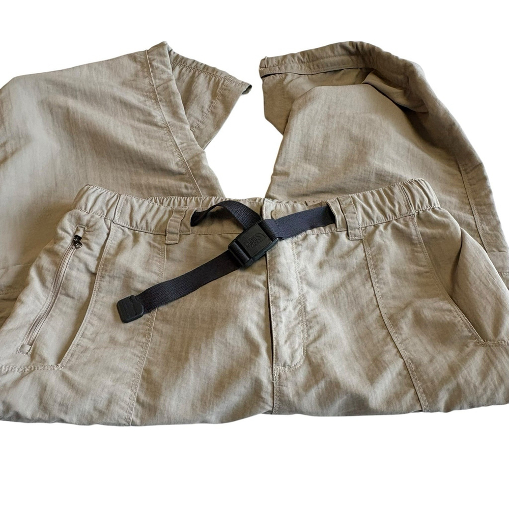 The North Face Paramount Convertible Pants Mens Large Khaki Zip Off Cargo